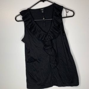 Talbots tank top with ruffle detail